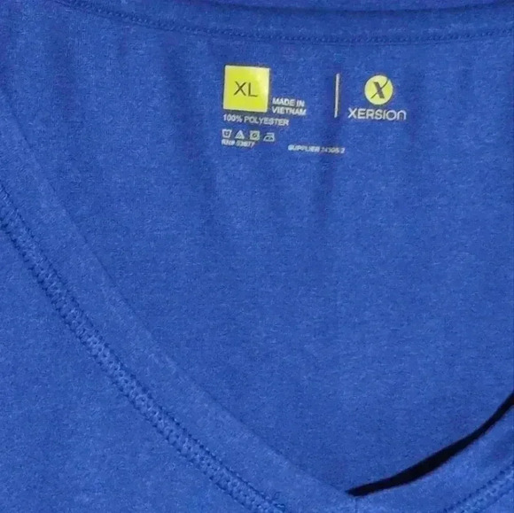 Boston Becky classic Blue T-shirt XL V-Neck Xersion - Picture 2 of 3